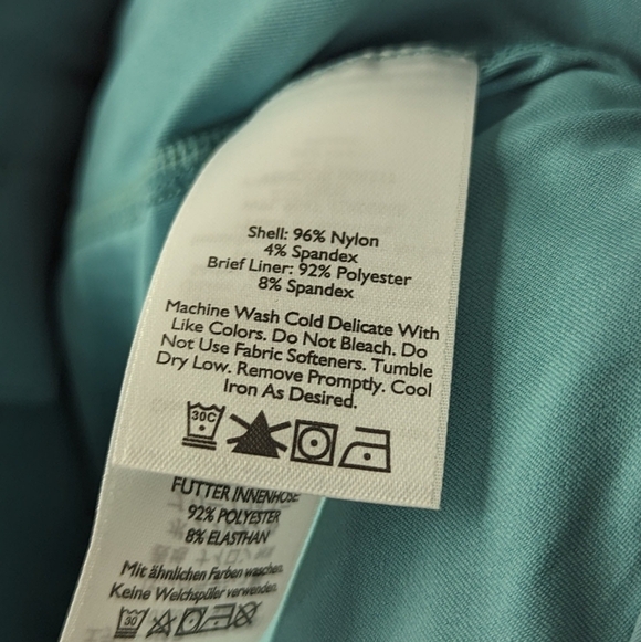 Eddie Bauer Skirt Womens 8 Blue Skort Travex Built In Shorts Spandex Nylon - Picture 8 of 11